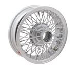 Wire Wheel Centre Lock Tubeless 4.5J x 14&quot; Silver Painted 60 Spoke - XW515P - MWS